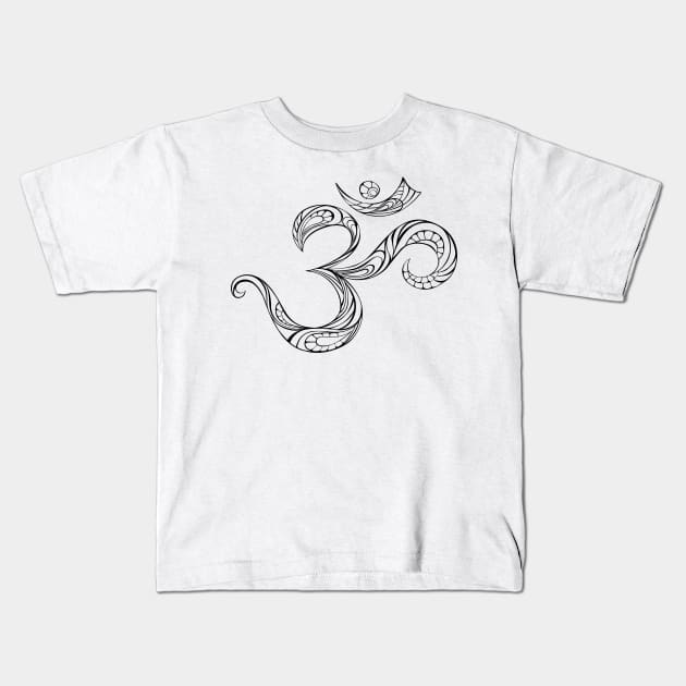 OM Symbol Kids T-Shirt by Gifts of Recovery